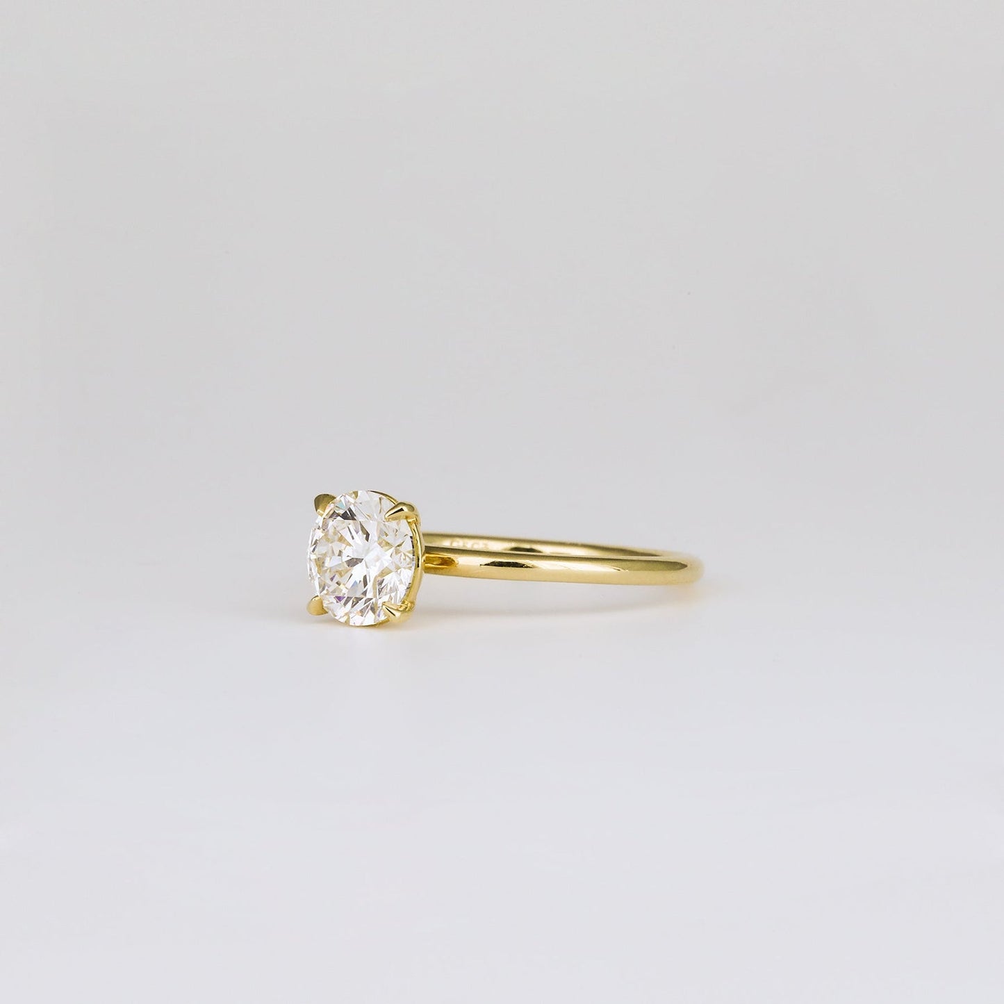Round Lab-Grown Diamond Classic Solitaire Engagement Ring