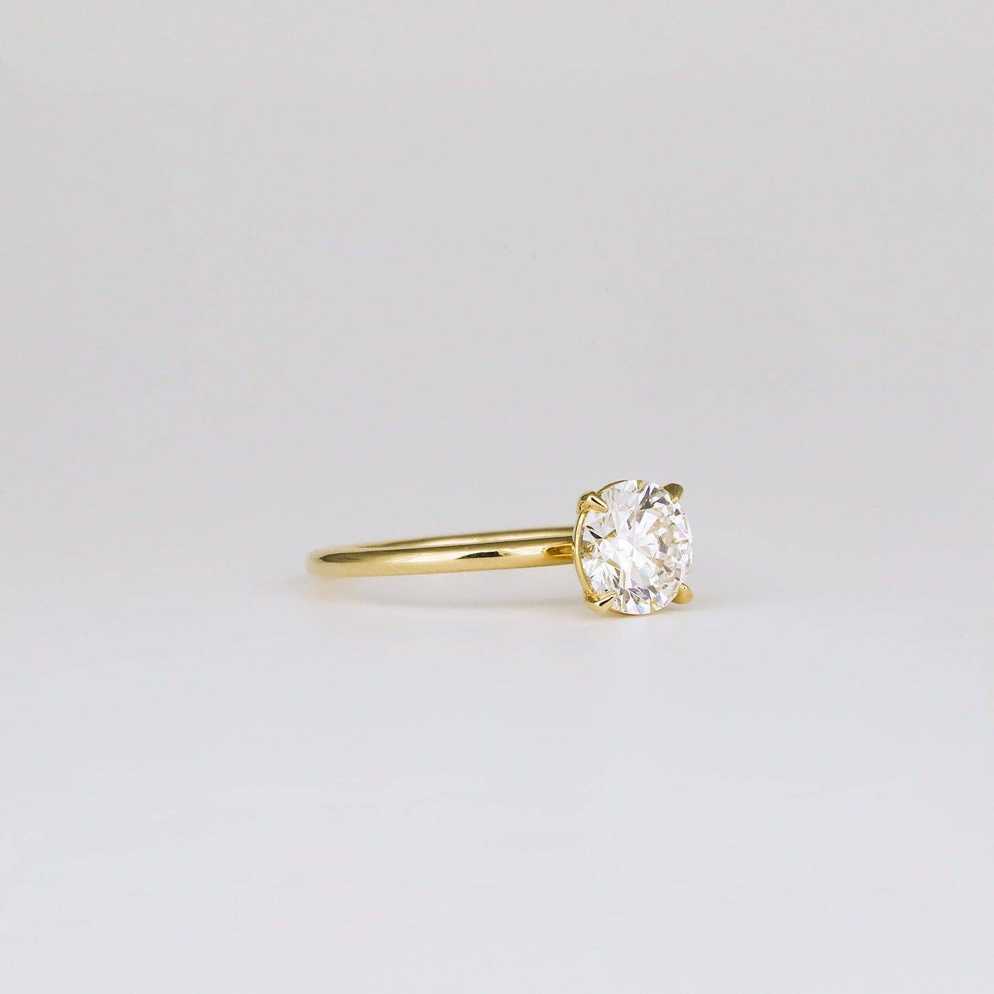 Round Lab-Grown Diamond Classic Solitaire Engagement Ring