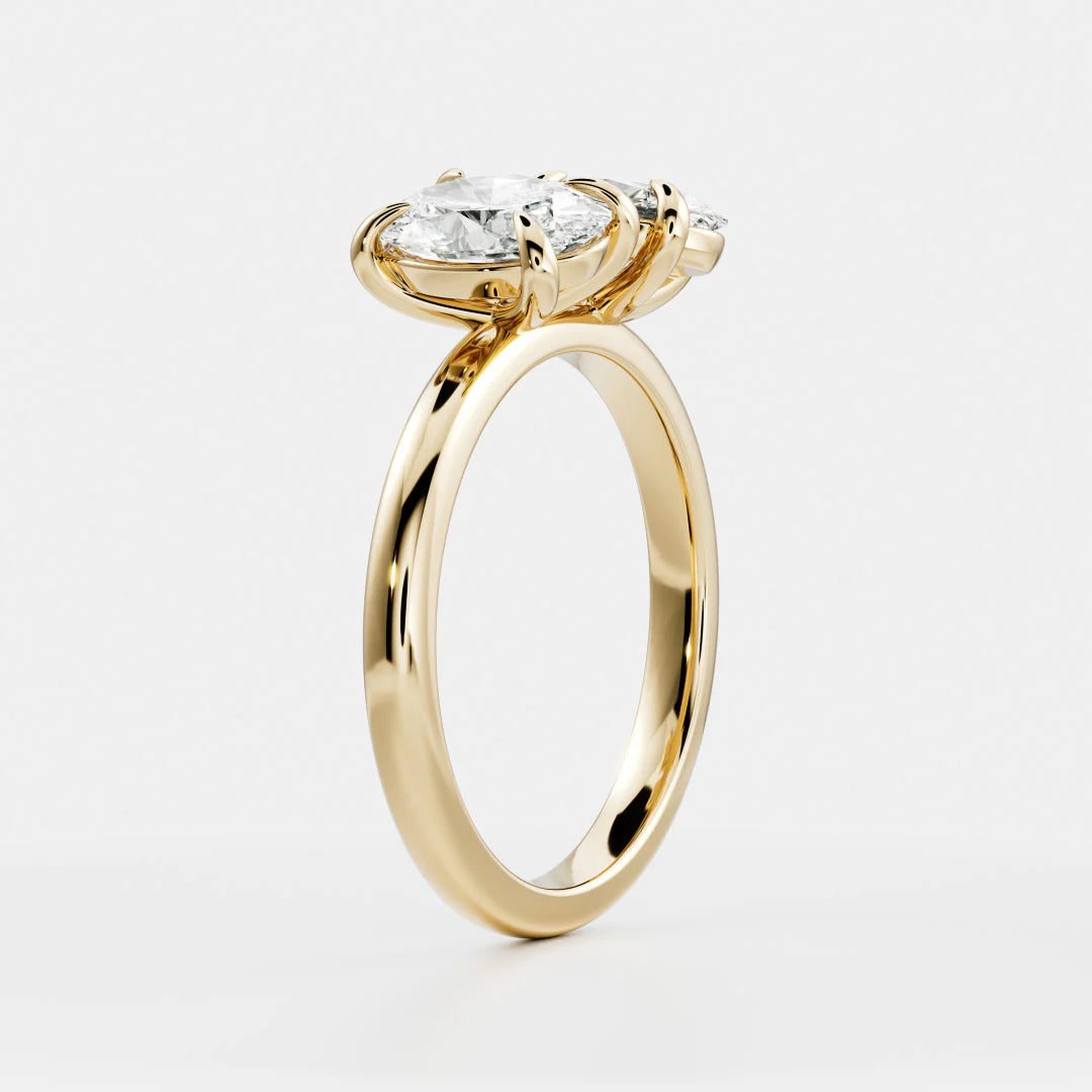 Oval & Oval Lab-Grown Diamond Toi et Moi Engagement Ring
