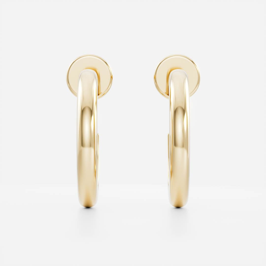 The Hera Classic Gold Hoop Earrings