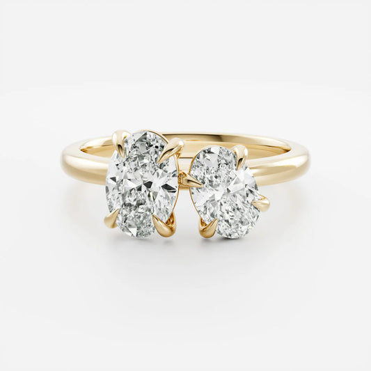 Oval & Oval Lab-Grown Diamond Toi et Moi Engagement Ring