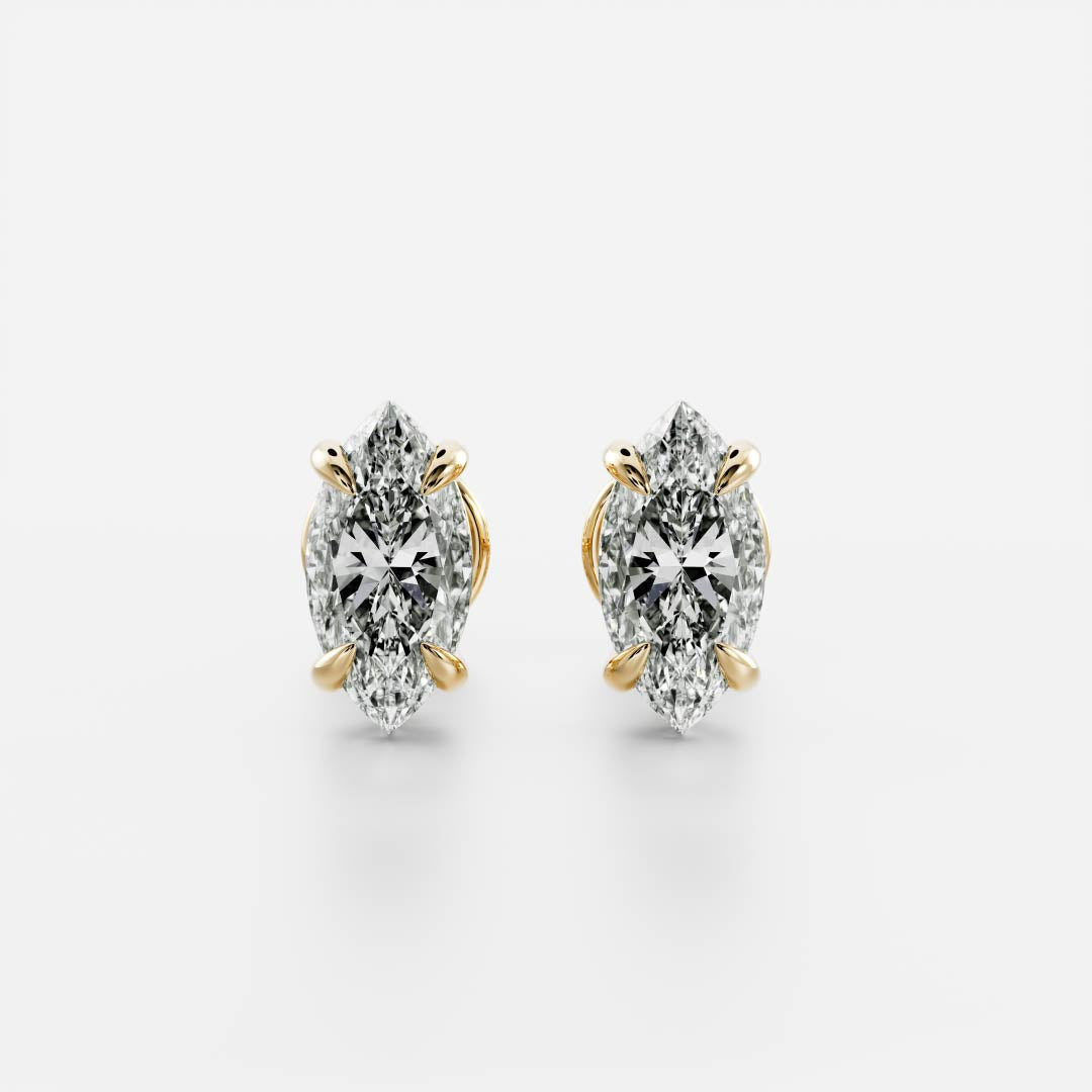 The Stella Marquise Cut Lab-Grown Diamond Studs
