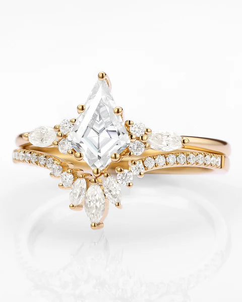 Celestia Kite Cut Lab Grown Diamond Bridal Set