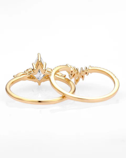 Celestia Kite Cut Lab Grown Diamond Bridal Set